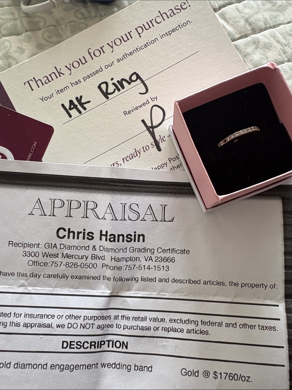14k yellow gold diamond wedding band, real gold natural diamonds,with papers